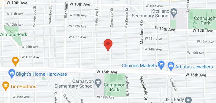 map of 3012 W 14TH AVENUE